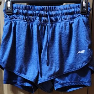 AVIA, WOMENS SMALL (4-6), DEEP BLUE, ATHLETIC SHORTS